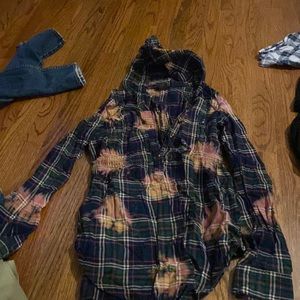 Unique flannel with hood, day dream brand